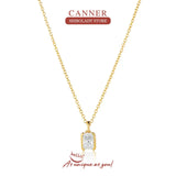 925 Sterling Silver Crystal Necklace Choker Pendant Long Chain Wedding Jewelry