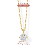 Sterling Silver Crystal Necklace Rock Punk Long Chain Wedding Jewelry