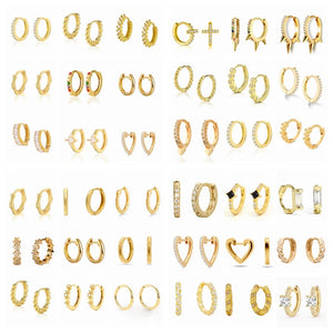 Zircon Love 925 Sterling Silver Earrings