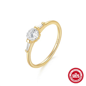 S925 Sterling Silver Butterfly Zircon Ring for Ladies Party Gift