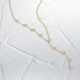 925 Silver Crystal Rock Zircon Y Necklace Punk Style