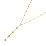 925 Silver Crystal Rock Zircon Y Necklace Punk Style