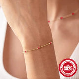 Y2K Zircon Ins Chain Silver Bracelet Jewelry