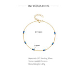 Y2K Zircon Ins Chain Silver Bracelet Jewelry