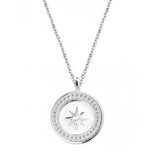 925 Silver Necklace For Women 18K Diamond Pendant