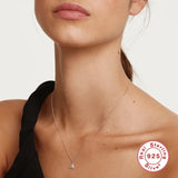 925 Sterling Silver Bee Pendant Choker Necklace for Women