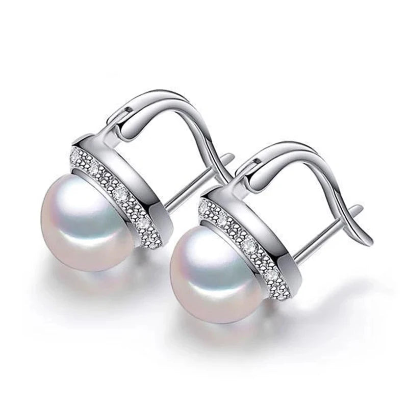 CAOSHI Pearl Stud Earrings Bridal Wedding Jewelry Gift
