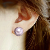 CAOSHI Pearl Stud Earrings Bridal Wedding Jewelry Gift