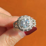 CAOSHI Proposal Ring with Dazzling Zirconia