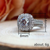 CAOSHI Proposal Ring with Dazzling Zirconia