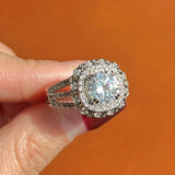 CAOSHI Proposal Ring with Dazzling Zirconia
