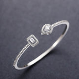 CAOSHI Crystal Adjustable Bracelet Stylish Hand Jewelry for Anniversary