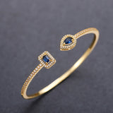 CAOSHI Crystal Adjustable Bracelet Stylish Hand Jewelry for Anniversary