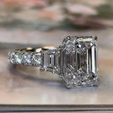 CAOSHI Geometric CZ Engagement Ring for Women