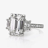CAOSHI Geometric CZ Engagement Ring for Women