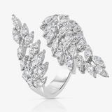 CAOSHI Wing Shape Adjustable Ring with Cubic Zirconia