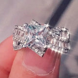 CAOSHI Delicate Wedding Bands for Women Zirconia Jewelry