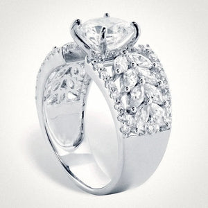 CAOSHI Female Crystal CZ Wedding Bands Modern Style Jewelry Gift
