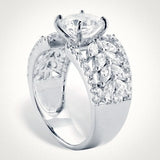 CAOSHI Female Crystal CZ Wedding Bands Modern Style Jewelry Gift