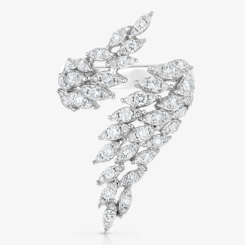 CAOSHI Wings Open Ring with Crystal Stone Delicate Jewelry
