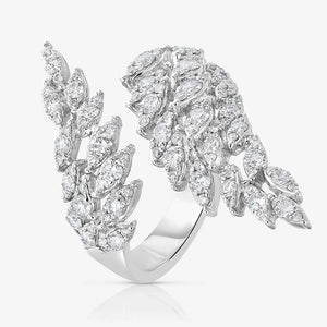 CAOSHI Wings Open Ring with Crystal Stone Delicate Jewelry