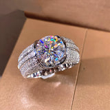CAOSHI Brilliant Crystal Wedding Ring Women Engagement Accessories Jewelry
