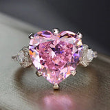 CAOSHI Women Heart Ring Wedding Finger-ring Personality Gift