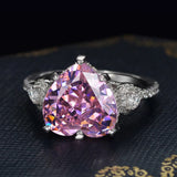 CAOSHI Women Heart Ring Wedding Finger-ring Personality Gift
