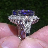 CAOSHI CZ Crystal Finger Rings for Women Elegant Party Jewelry