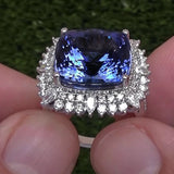 CAOSHI CZ Crystal Finger Rings for Women Elegant Party Jewelry