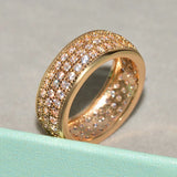 CAOSHI Dazzling Zirconia Ring for Engagement Ceremony