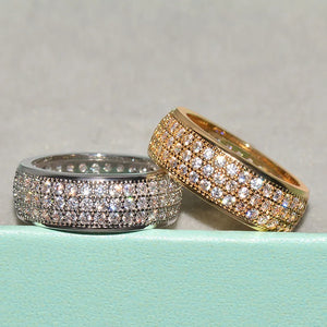CAOSHI Dazzling Zirconia Ring for Engagement Ceremony