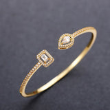 CAOSHI Shine Bracelet Women Crystal Zirconia Hand Accessories Adjustable Jewelry