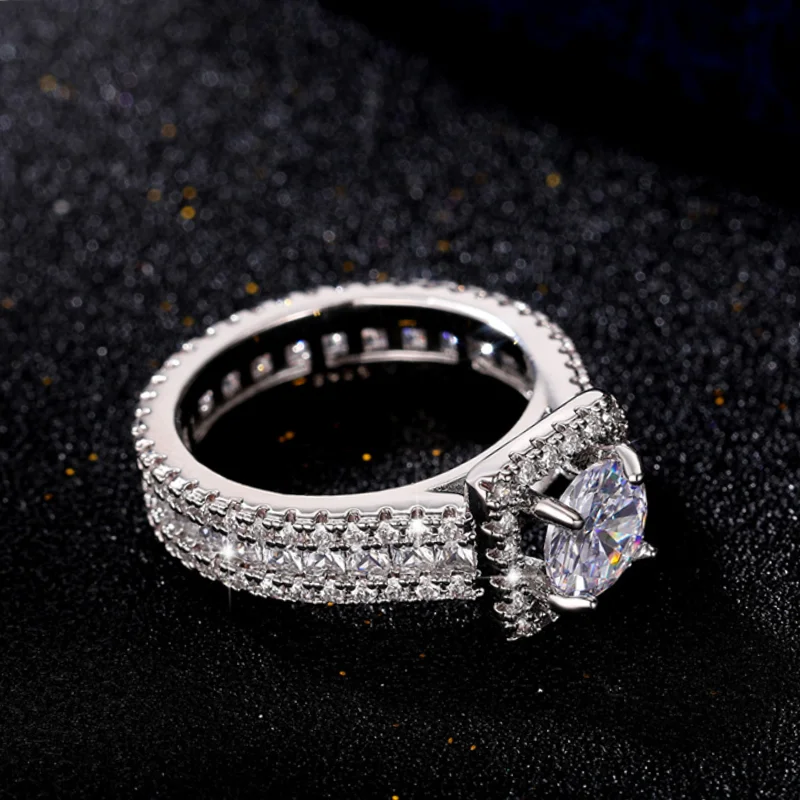 CAOSHI Zirconia Finger Ring Female Engagement Jewelry for Party