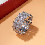 CAOSHI Crystal CZ Wedding Bands All Match Accessories for Women