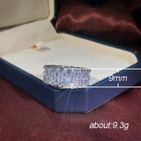 CAOSHI Crystal Water Drop CZ Rings for Women Wedding Engagement Party Jewelry