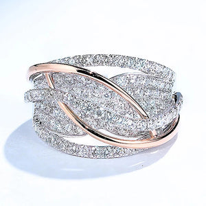 CAOSHI Zirconia Lady Wedding Party Finger Ring Engagement Jewelry