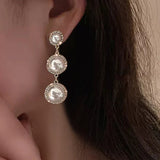 CAOSHI Graceful Pendant Earrings for Women Simulated Pearl Jewelry