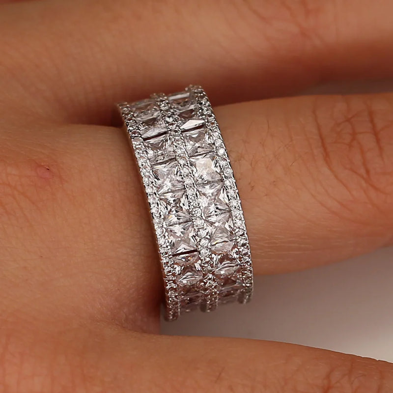 CAOSHI Wedding Party Rings Zirconia Jewelry Elegant Gift