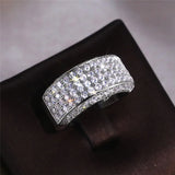 CAOSHI Bridal Wedding Bands Crystal Zirconia Women Jewelry