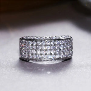 CAOSHI Bridal Wedding Bands Crystal Zirconia Women Jewelry
