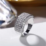 CAOSHI Bridal Wedding Bands Crystal Zirconia Women Jewelry
