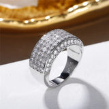 CAOSHI Bridal Wedding Bands Crystal Zirconia Women Jewelry