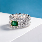 Bright Green Finger Ring for Lady Modern Accessories for Party
