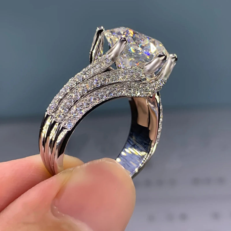 CAOSHI Zirconia Ring for Women Bridal Wedding Bands