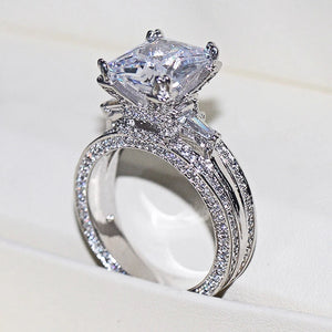 CAOSHI Wedding Party Rings with Crystal Stone Modern Style Accessory