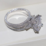 CAOSHI Wedding Party Rings with Crystal Stone Modern Style Accessory