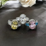 CAOSHI Proposal Rings Female Bridal Wedding Bands Gift Graceful Lady Engagement