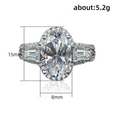 CAOSHI Proposal Rings Female Bridal Wedding Bands Gift Graceful Lady Engagement