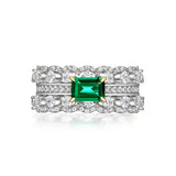 CAOSHI Noble Lady Temperament Green Crystal Ring